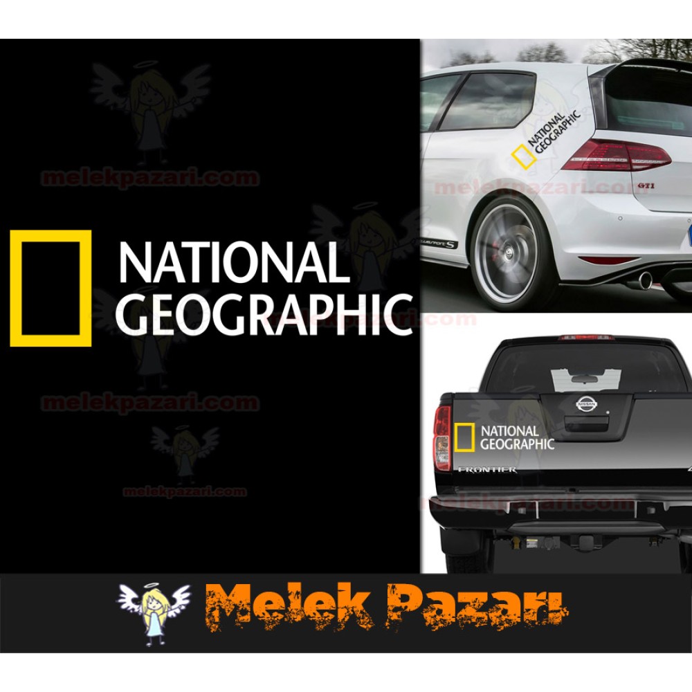 2 Adet National Geographic Oto Sticker, Araba Stickerı