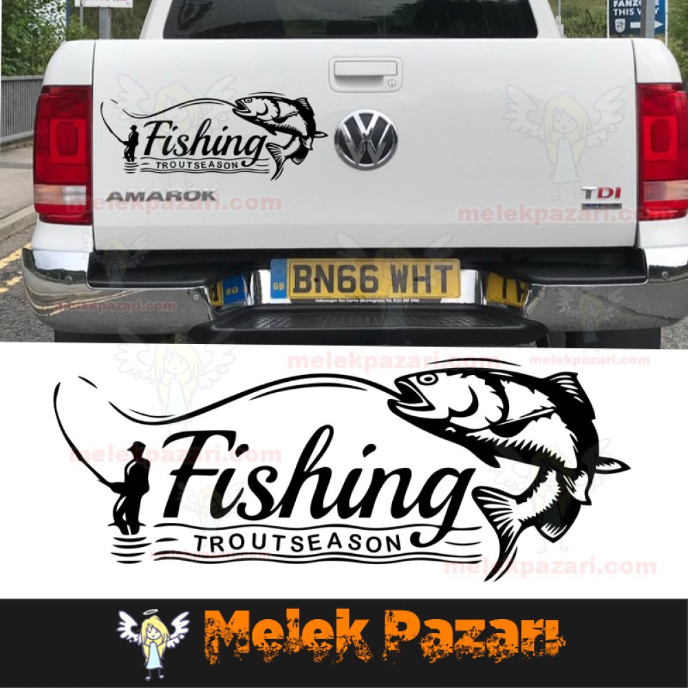 Alabalık Mevsimi, Balık Avı Oto Sticker