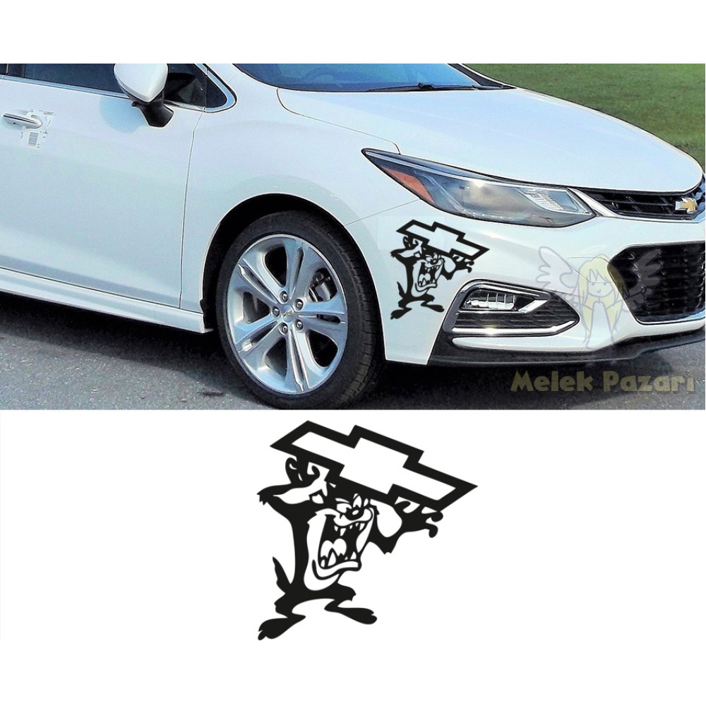 Chevrolet Tazmanya Canavarı Araba Sticker