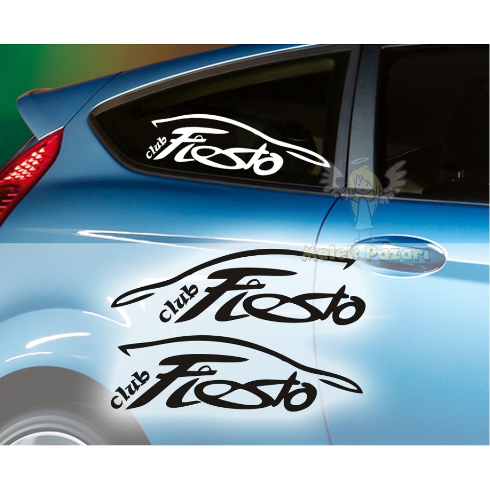 Club Fiesta Araba Sticker. Sağ Sol set