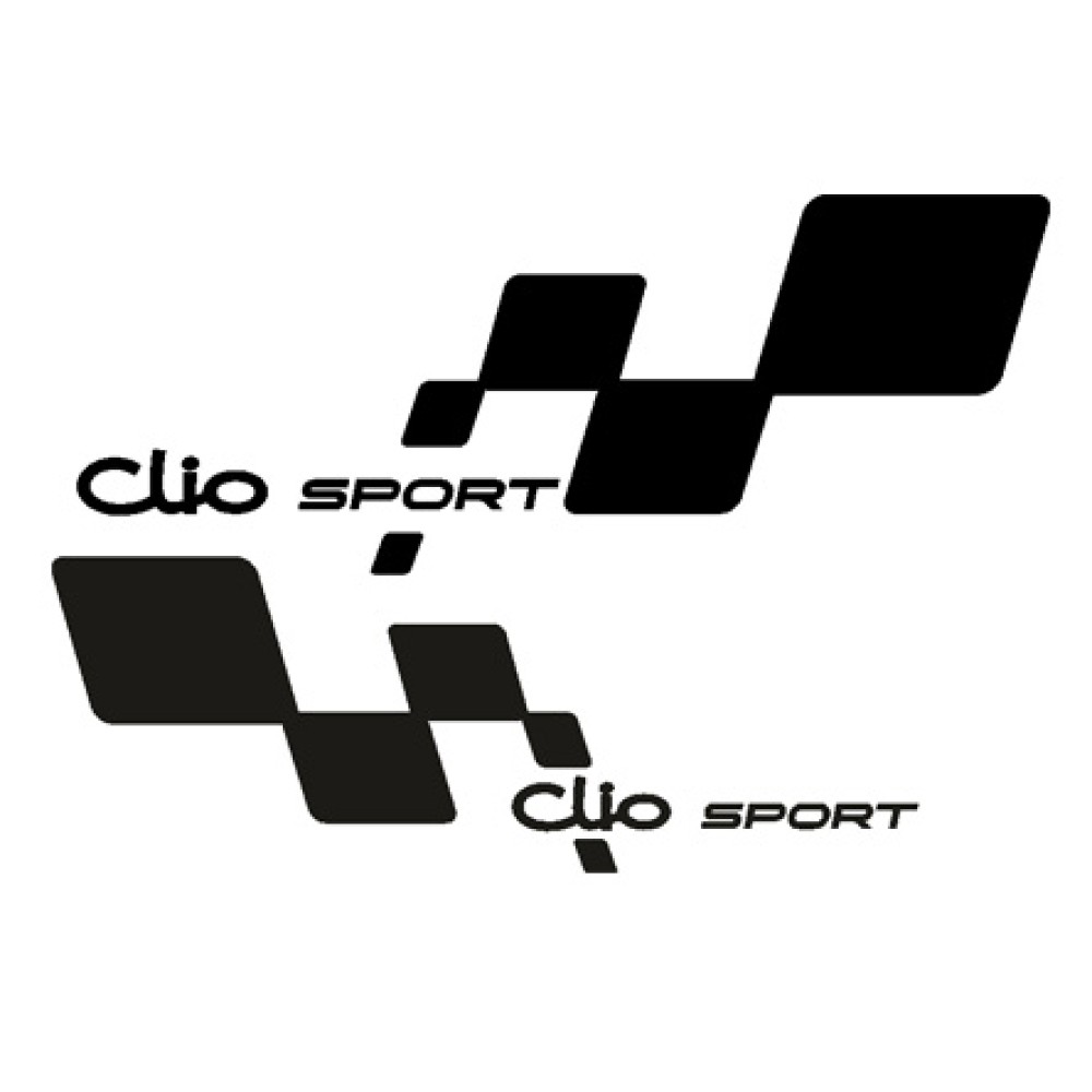Clio Sport Sağ Sol Set Araba Sticker