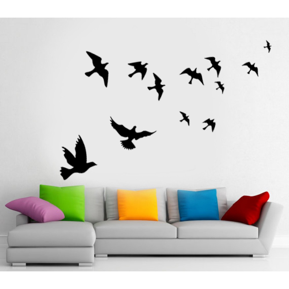 Kuş Sürüsü Duvar Sticker