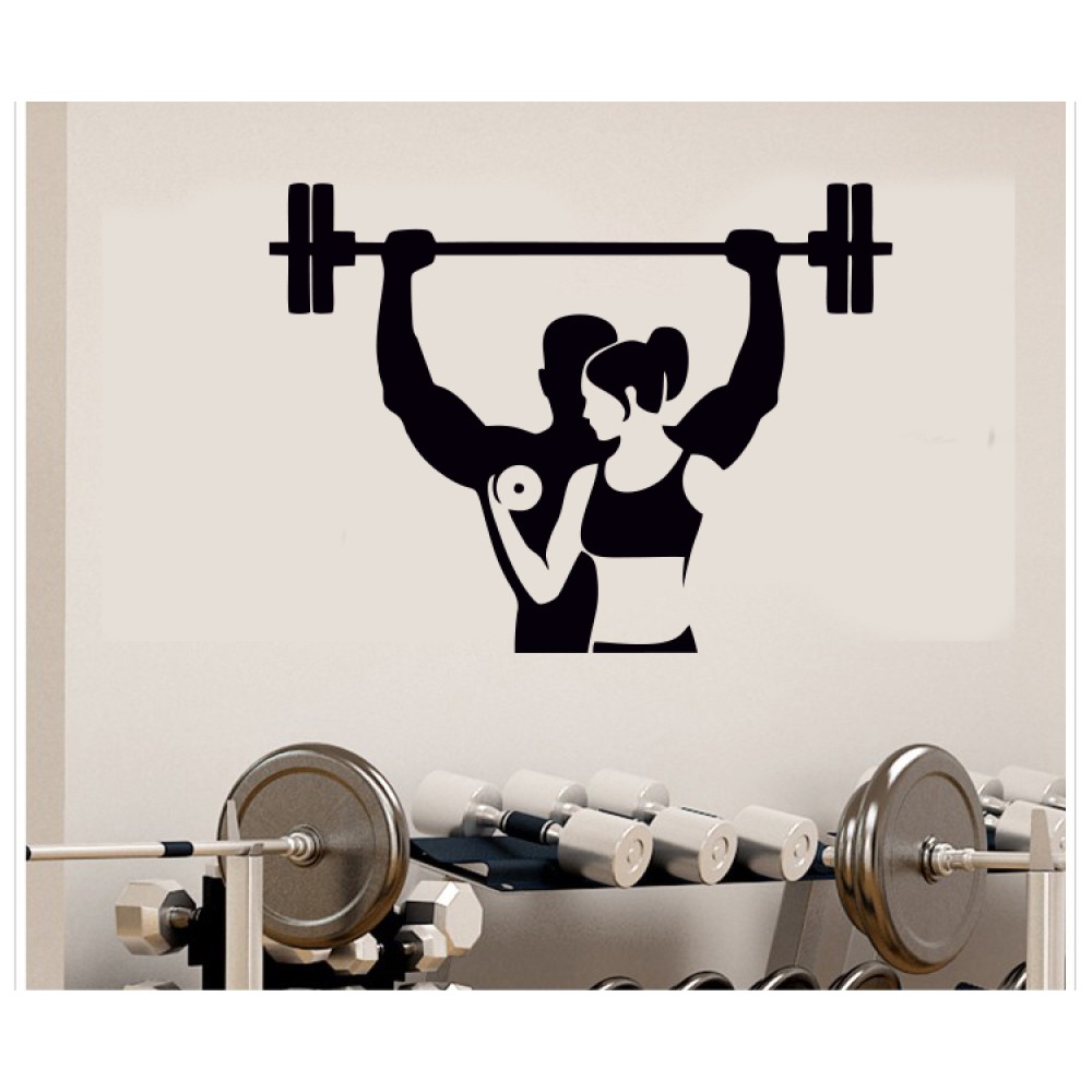 Fitness, Spor Salonu Duvar Sticker